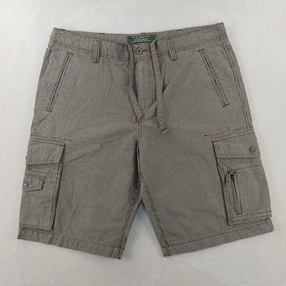 VTG‎ Old Navy 38 Mems Cargo Shorts 38x11 Drawstring 90s Y2K Baggy